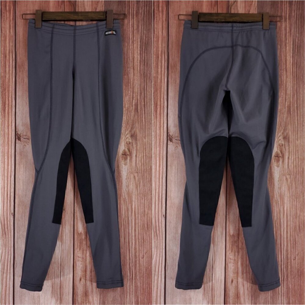Kerrits Womens Small Flow Rise Performance Equestrian Riding Tight Gray USA Made